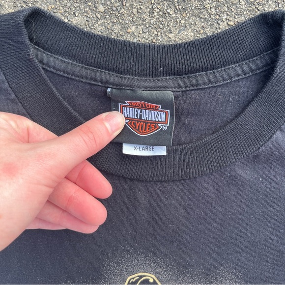 Black and Red Men’s Harley Davidson Motorcycles T-shirt Size XL Maryland - Picture 3 of 5